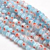 Round Millefiori Glass Beads Strands LK-P001-22-1