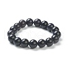 Synthetic Blue Goldstone Beaded Stretch Bracelets BJEW-A117-E-17-1