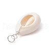 9Pcs Natural Cowrie Shell Pendants PALLOY-JF03700-01-5