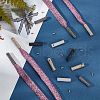   32Sets 4 Colors Zinc Alloy Cord Ends FIND-PH0003-66-2
