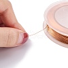 Round Copper Wire for Jewelry Making CWIR-WH0001-0.25mm-02-3