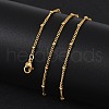 304 Stainless Steel Chain Necklaces MAK-L015-40G-2