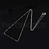 Anti-Tarnish Rhodium Plated 925 Sterling Silver Necklaces STER-M034-38A-1
