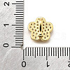Brass Micro Pave Cubic Zirconia Charms KK-R222-01G-02-3