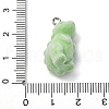 Flocky Resin Pendants FIND-S001-08G-3