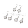 Natural Quartz Crystal Vase Dangle Earrings EJEW-A092-01P-20-1