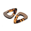 Walnut Wood & Resin Pendants FIND-Z050-08A-2