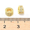 Brass Micro Pave Cubic Zirconia European Beads KK-A254-28G-2