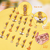 Alloy Enamel Braiding Hair Pendants Decoration Clips OHAR-AB00012-4