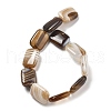 Natural Banded Agate Beads Strands G-K392-B04-13x18mm-3