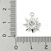 Brass Micro Pave Cubic Zirconia Charms KK-M326-20C-P-3