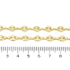 Brass Coffee Bean Chain Necklaces NJEW-A042-11G-3