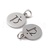 304 Stainless Steel Charms STAS-Q201-T452P-2