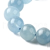 Natural Aquamarine Beads Strands G-P342-10-8mm-01-3