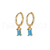 Real 18K Gold Plated 925 Sterling Silver Dangle Hoop Earrings for Women SY2365-11-1