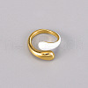 304 Stainless Steel Enamel Cuff Rings FS-WG75FD6-02-3