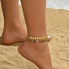 Fashionable Brass Colorful Evil Eye Tassel Anklets for Women NW2668-4