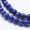 Natural Lapis Lazuli Beads Strands G-P342-01-4mm-AB-3