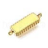 304 Stainless Steel Enamel Rectangle Connector Charms STAS-H233-08G-3