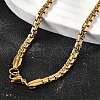 4MM 304 Stainless Steel Box Chain Necklaces for Men STAS-V011-01A-G-2