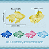 SUNNYCLUE 36Pcs 6 Colors Transparent Acrylic Pendants MACR-SC0001-64-2