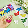 SUNNYCLUE 32Pcs Dyed Wood Connector Charms FIND-SC0011-10-3