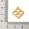 304 Stainless Steel Pendants STAS-O005-19G-3