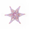 Seed Beads Beaded Charms PALLOY-MZ00102-03-1