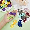 DICOSMETIC 28Pcs 7 Colors Polypropylene Buttons FIND-DC0005-11-3