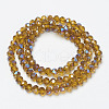 Electroplate Glass Beads Strands EGLA-A034-T4mm-I17-2