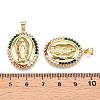Brass Micro Pave Cubic Zirconia Pendants ZIRC-N039-047-NF-3