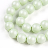 Baking Painted Pearlized Glass Pearl Bead Strands HY-N002-8mm-B02-4