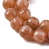 Natural Peach Moonstone Beads Strands G-J403-04A-8mm-4