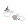 Non-Tarnish 304 Stainless Steel Clip-on Earrings Findings STAS-B072-14P-2