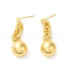 Rack Plating Brass Stud Earrings EJEW-U012-05G-2