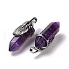 Natural Amethyst Pendants G-E059-04AS-04-3