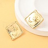 304 Stainless Steel Stud Earrings EJEW-D309-01G-3