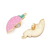 Alloy Enamel Split Pendants ENAM-B026-02G-02-2