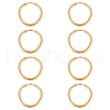 Unicraftale 8 Pairs Ion Plating(IP) 304 Stainless Steel Huggie Hoop Earrings EJEW-UN0002-39-1