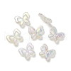 UV Plating Rainbow Iridescent Imitation Jelly Acrylic Beads OACR-K003-012F-1