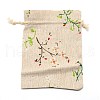 Rectangle Cloth Packing Pouches ABAG-WH0038-03-2