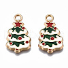 Rack Plating Alloy Enamel Pendants ENAM-Q443-025-RS-2
