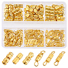   120Pcs 6 Styles Brass Screw Clasps KK-PH0010-75-1