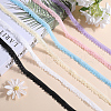 Gorgecraft 18M 6 Colors Polyester Elastic Lace Trim SRIB-GF0001-33-4