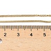 304 Stainless Steel Square Snake Chain Twisted Chain Double Layer Necklaces NJEW-S453-01G-B-5
