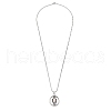 Zinc Alloy Pendant Necklaces NJEW-M211-14C-PB-5