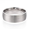 201 Stainless Steel Grooved Finger Ring Settings STAS-WH0047-03S-1