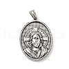 Tibetan Style 304 Stainless Steel Pendants STAS-G275-09AS-1