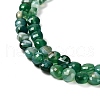 Natural Banded Agate(Dyed & Heated) Beads Strands G-C179-A6mm-22-4