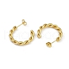 PVD Vacuum Plating 201 Stainless Steel Twist Stud Earrings for Women EJEW-F345-05G-2